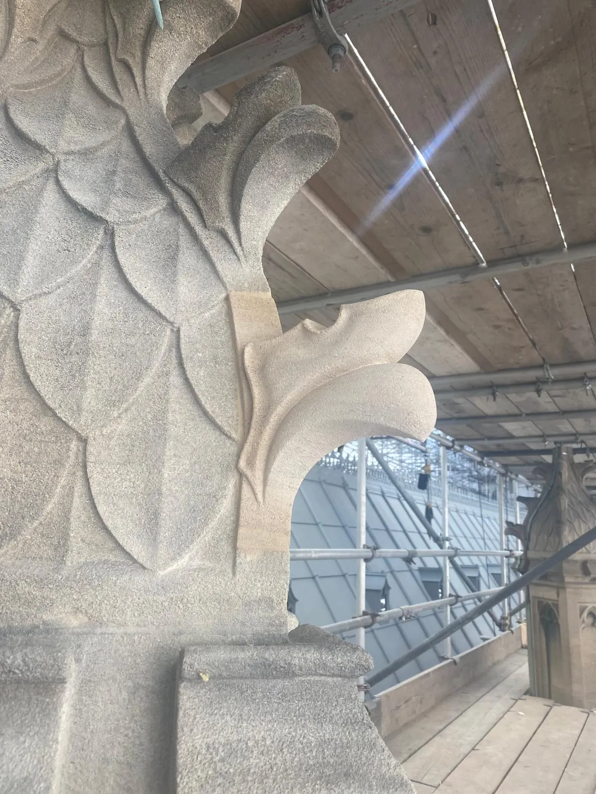 Close up of Stone Carvings