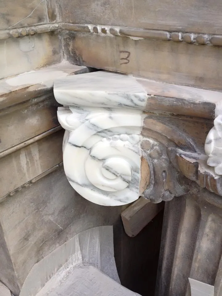 Restorative stone masonry work